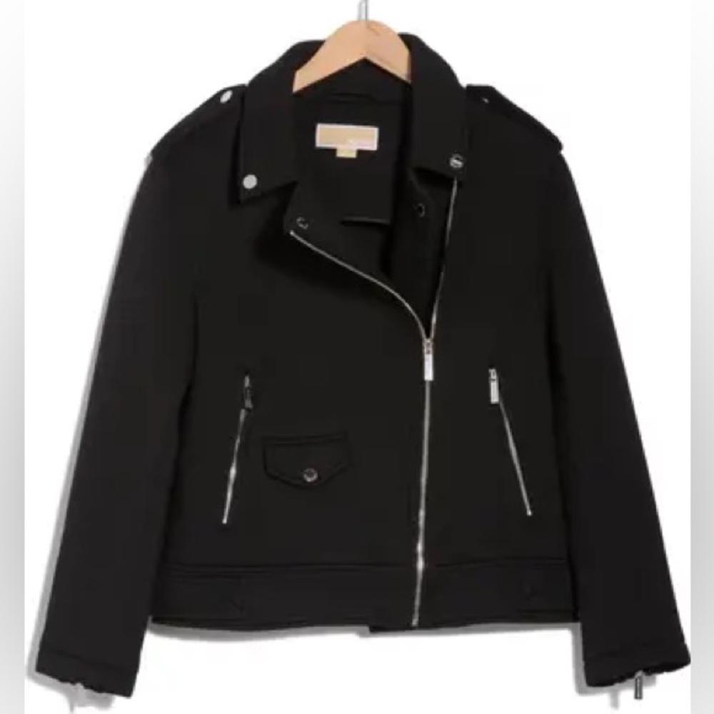 Michael Kors Asymmetric Zip Moto Jacket. Size M Women 
#113